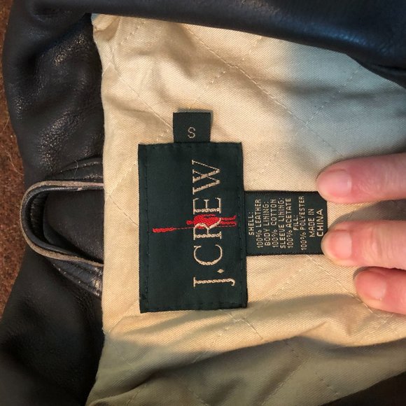 J Crew Quilted Full Grain Leather Jacket Size Small - Picture 2 of 12